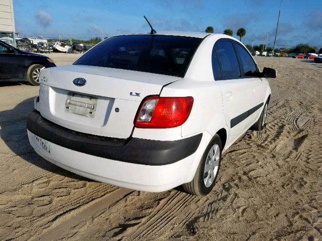 KNADE123466037149 - 2006 KIA RIO WHITE photo 4