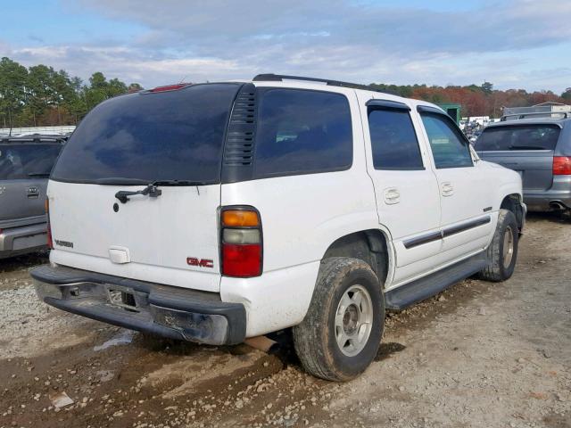 1GKEK13T55J123603 - 2005 GMC YUKON WHITE photo 4