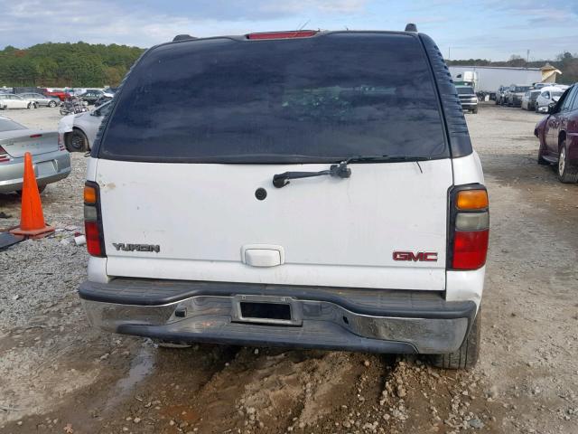 1GKEK13T55J123603 - 2005 GMC YUKON WHITE photo 9