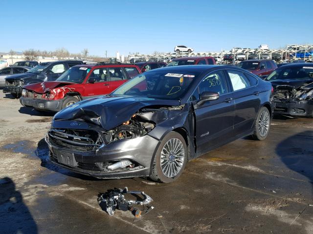 3FA6P0RU5HR223616 - 2017 FORD FUSION TIT BLACK photo 2