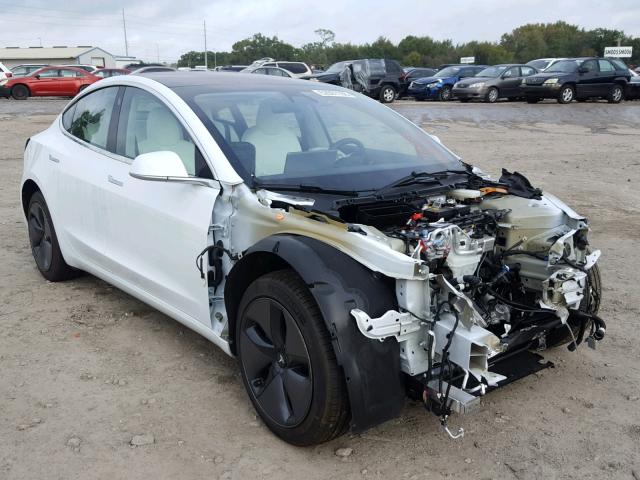 5YJ3E1EB9JF100003 - 2018 TESLA MODEL 3 WHITE photo 1