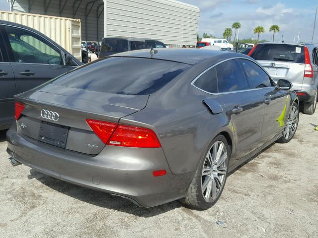 WAU2GAFC4CN085926 - 2012 AUDI A7 PRESTIG BROWN photo 4