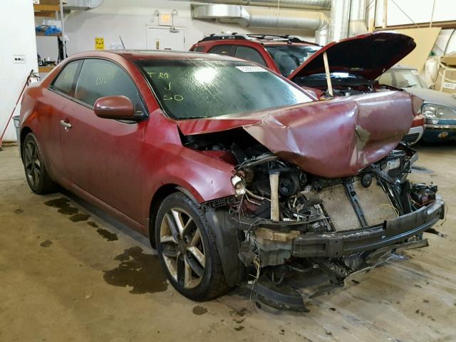 KNAFW6A39B5416846 - 2011 KIA FORTE SX RED photo 1