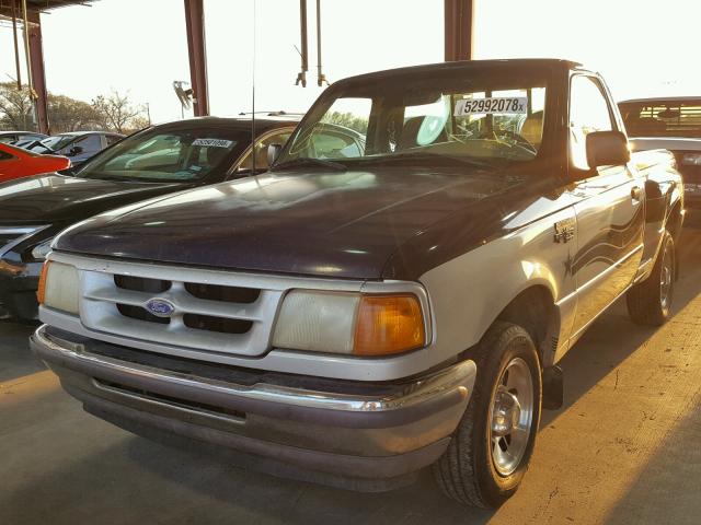 1FTCR10A8TPA11311 - 1996 FORD RANGER BLACK photo 2