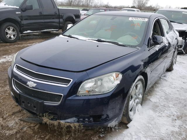 1G1ZH57B394191299 - 2009 CHEVROLET MALIBU 1LT BLUE photo 2