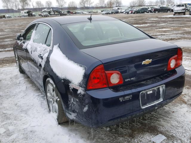 1G1ZH57B394191299 - 2009 CHEVROLET MALIBU 1LT BLUE photo 3