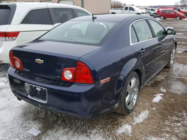 1G1ZH57B394191299 - 2009 CHEVROLET MALIBU 1LT BLUE photo 4