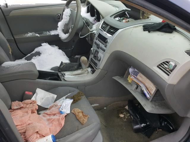 1G1ZH57B394191299 - 2009 CHEVROLET MALIBU 1LT BLUE photo 5