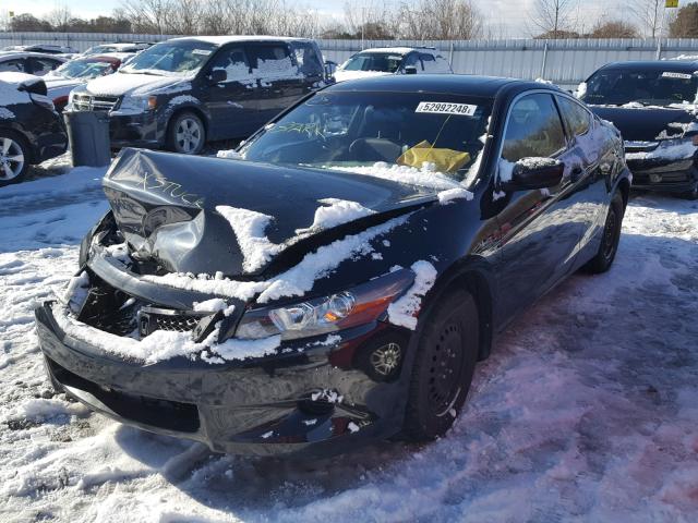 1HGCS12869A800925 - 2009 HONDA ACCORD EXL BLACK photo 2