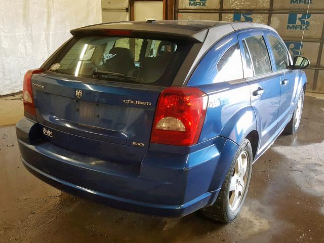 1B3HB48C79D163786 - 2009 DODGE CALIBER SX BLUE photo 4