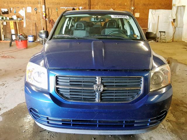 1B3HB48C79D163786 - 2009 DODGE CALIBER SX BLUE photo 9