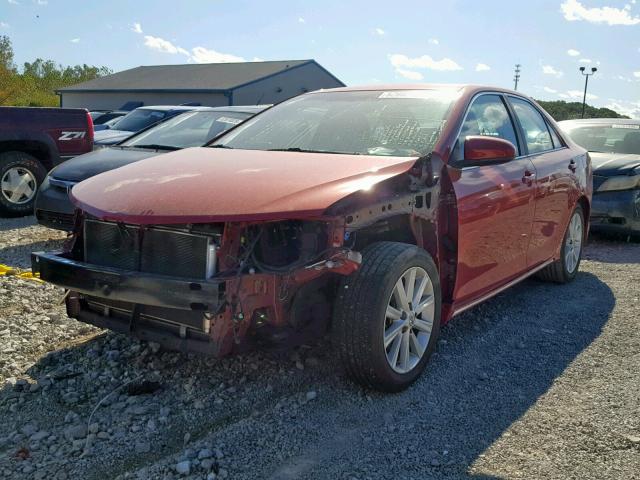 4T1BF1FK4CU528171 - 2012 TOYOTA CAMRY BASE RED photo 2