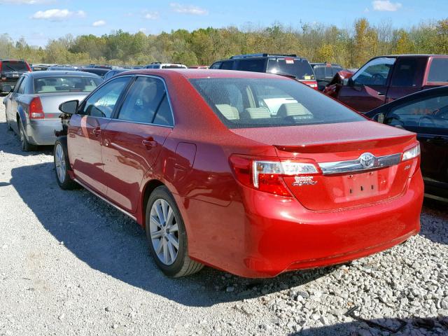 4T1BF1FK4CU528171 - 2012 TOYOTA CAMRY BASE RED photo 3