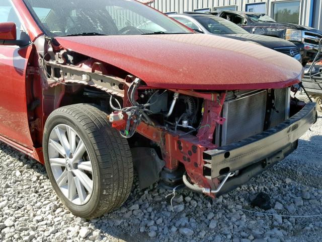 4T1BF1FK4CU528171 - 2012 TOYOTA CAMRY BASE RED photo 9