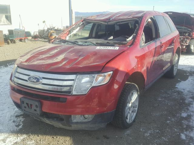 2FMDK38C08BA32965 - 2008 FORD EDGE SEL BURGUNDY photo 2