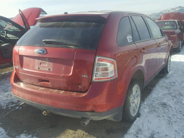 2FMDK38C08BA32965 - 2008 FORD EDGE SEL BURGUNDY photo 4