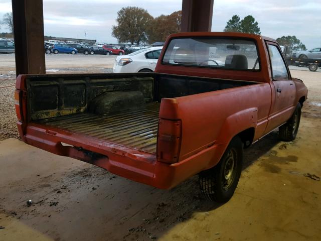 JT4RN50R7G0199742 - 1986 TOYOTA PICKUP 1/2 ORANGE photo 4