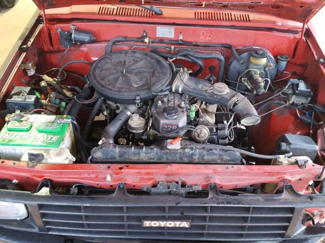 JT4RN50R7G0199742 - 1986 TOYOTA PICKUP 1/2 ORANGE photo 7