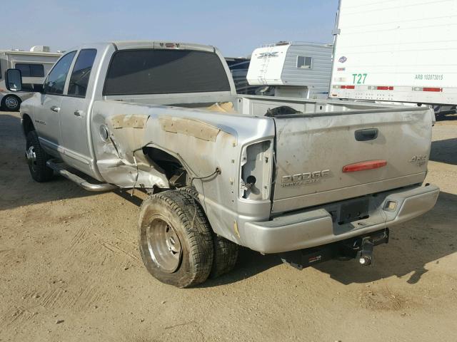 3D3MU48C04G196736 - 2004 DODGE RAM 3500 S SILVER photo 3