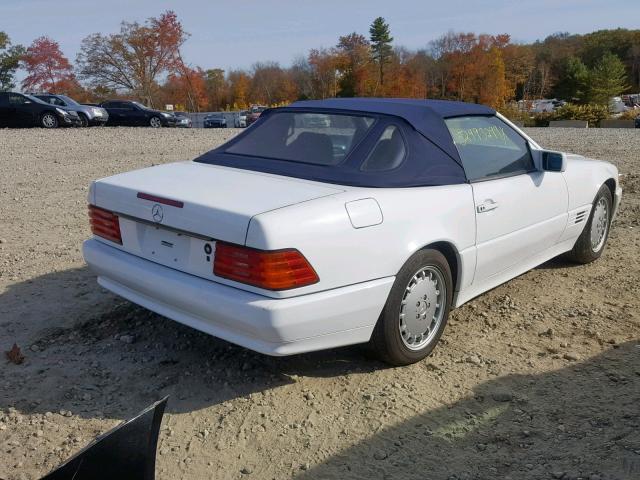 WDBFA61E0NF044703 - 1992 MERCEDES-BENZ 300 SL WHITE photo 4