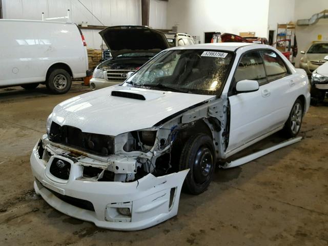 JF1GD79646G522123 - 2006 SUBARU IMPREZA WR WHITE photo 2