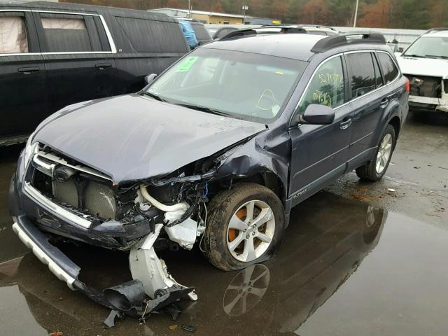 4S4BRDKC5E2262844 - 2014 SUBARU OUTBACK 3. GRAY photo 2