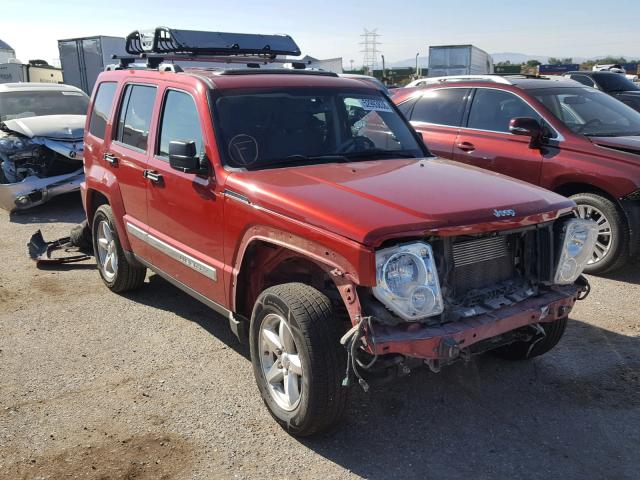 1J8GN58K78W148117 - 2008 JEEP LIBERTY LI RED photo 1