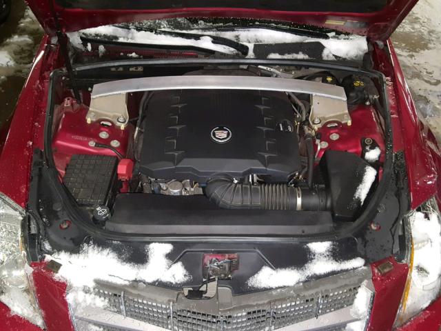 1G6DS5EV0A0137926 - 2010 CADILLAC CTS PREMIU RED photo 7