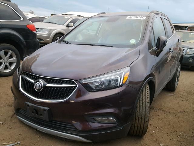 KL4CJFSBXHB081014 - 2017 BUICK ENCORE PRE BURGUNDY photo 2