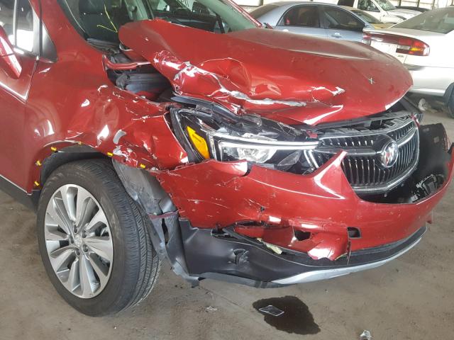 KL4CJASB3HB155506 - 2017 BUICK ENCORE PRE RED photo 9