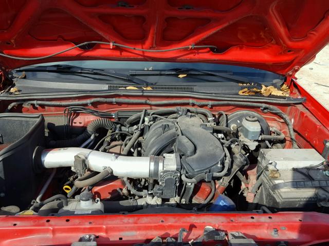 5TETU22N55Z126724 - 2005 TOYOTA TACOMA X-R RED photo 7