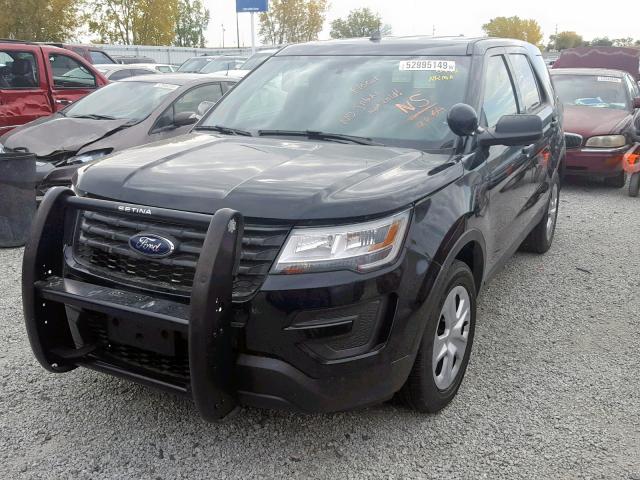 1FM5K8AR1JGB68939 - 2018 FORD EXPLORER P BLACK photo 2