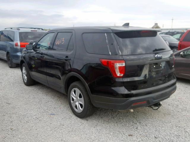 1FM5K8AR1JGB68939 - 2018 FORD EXPLORER P BLACK photo 3