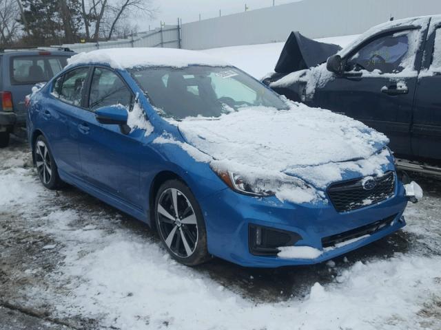 4S3GKAM66J3612328 - 2018 SUBARU IMPREZA SP BLUE photo 1