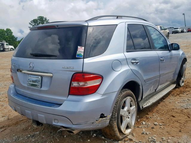 4JGBB72E88A364513 - 2008 MERCEDES-BENZ ML 550 BLUE photo 4