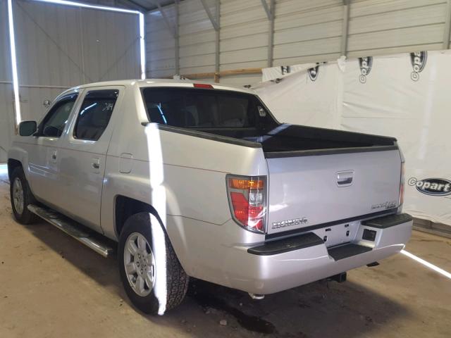 2HJYK16546H516013 - 2006 HONDA RIDGELINE SILVER photo 3