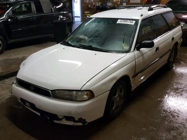 4S3BK4353V6306177 - 1997 SUBARU LEGACY L WHITE photo 2