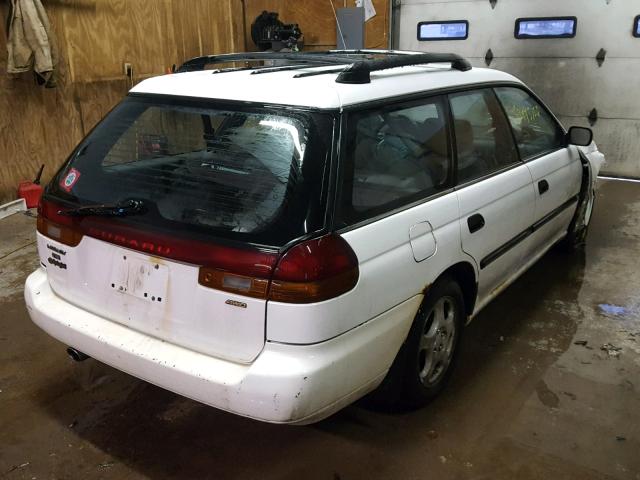 4S3BK4353V6306177 - 1997 SUBARU LEGACY L WHITE photo 4