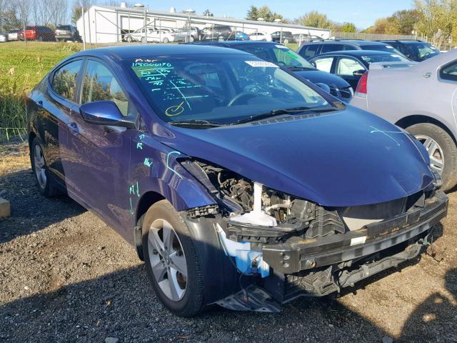 5NPDH4AE4DH413382 - 2013 HYUNDAI ELANTRA GL BLUE photo 1