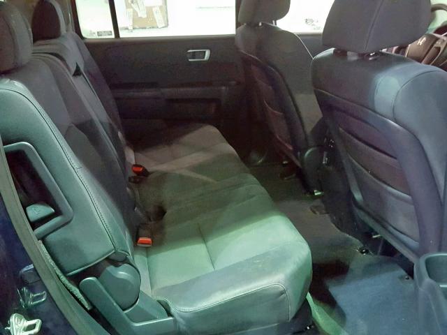 5FNYF48239B024189 - 2009 HONDA PILOT LX BLUE photo 6