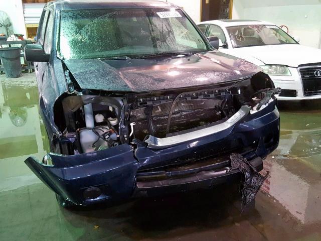 5FNYF48239B024189 - 2009 HONDA PILOT LX BLUE photo 9