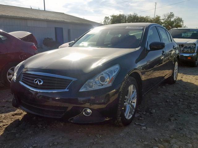 JN1CV6AR4DM769889 - 2013 INFINITI G37 BLACK photo 2