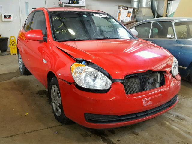 KMHCN35C58U100663 - 2008 HYUNDAI ACCENT BAS RED photo 1