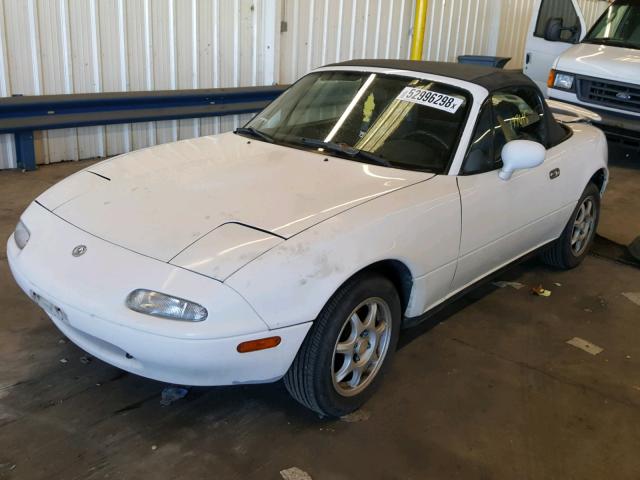 JM1NA3536V0727478 - 1997 MAZDA MX-5 MIATA WHITE photo 2