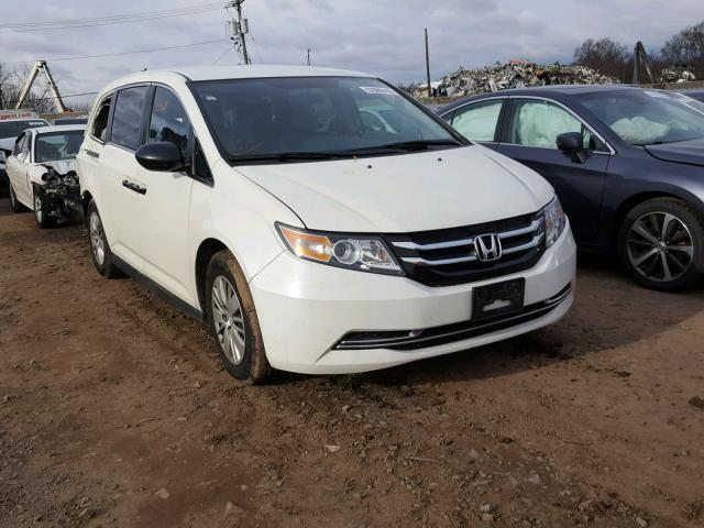 5FNRL5H28EB116458 - 2014 HONDA ODYSSEY LX WHITE photo 1