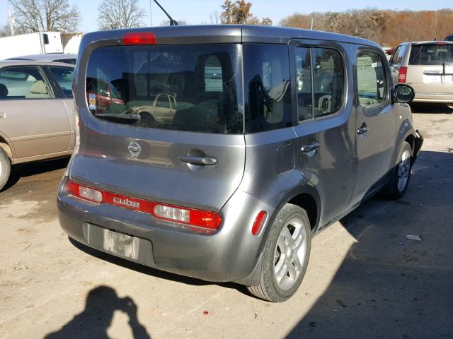 JN8AZ2KR4AT164132 - 2010 NISSAN CUBE BASE GRAY photo 4