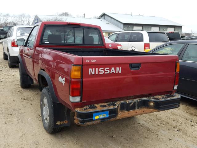 1N6SD11Y6VC303651 - 1997 NISSAN TRUCK XE BURGUNDY photo 3