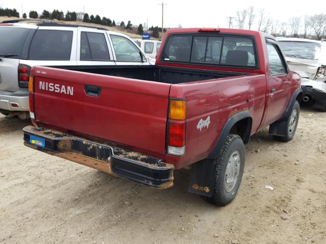 1N6SD11Y6VC303651 - 1997 NISSAN TRUCK XE BURGUNDY photo 4