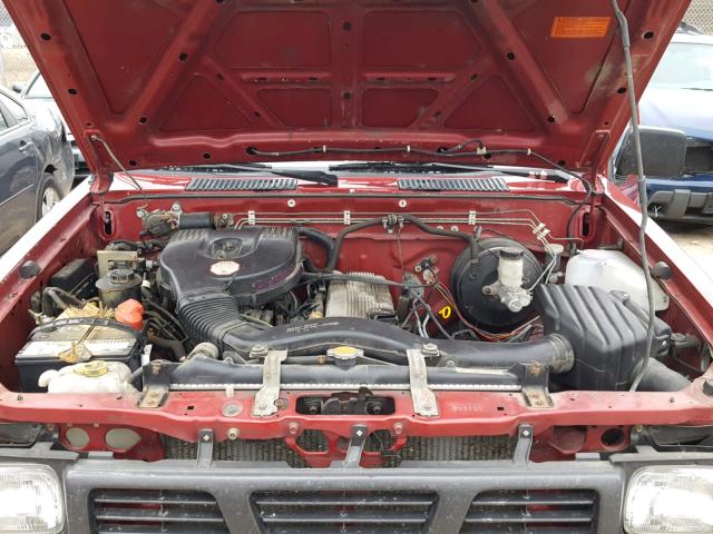 1N6SD11Y6VC303651 - 1997 NISSAN TRUCK XE BURGUNDY photo 7