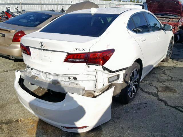 19UUB1F36GA008418 - 2016 ACURA TLX WHITE photo 4